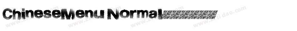 ChineseMenu Normal字体转换